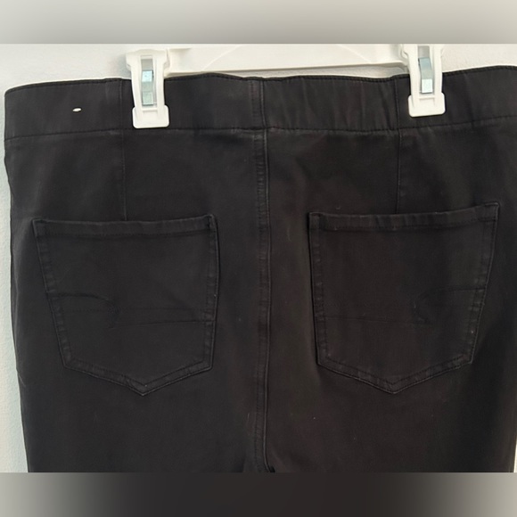 American Eagle pull on, lace up, high rise jeggings size 14 - Picture 3 of 7